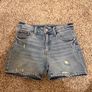 Art Class Light Blue Distressed Jean Shorts